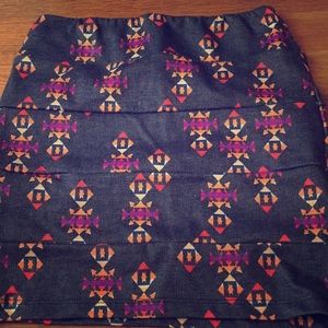 PacSun patterned mini skirt